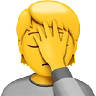 Person Facepalming