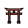 神社 Emoji ⛩ image - OpenMoji style