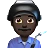 Man Factory Worker: Dark Skin Tone
