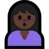 Person Pouting: Dark Skin Tone Emoji 🙎🏿 image - Microsoft Windows 10 Segoe UI Emoji style