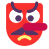 Japanischer Kobold Emoji 👺 image - Microsoft Classic 2D style