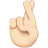 Crossed Fingers: Light Skin Tone