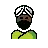Man Wearing Turban: Dark Skin Tone