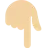 Backhand Index Pointing Down: Medium-Light Skin Tone