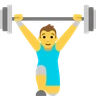 举重者 Emoji 🏋 image - Skype style