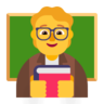 Teacher Emoji 🧑‍🏫 image - Microsoft Classic 2D style