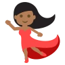 Woman Dancing: Medium-Dark Skin Tone Emoji 💃🏾 image - EmojiTwo style
