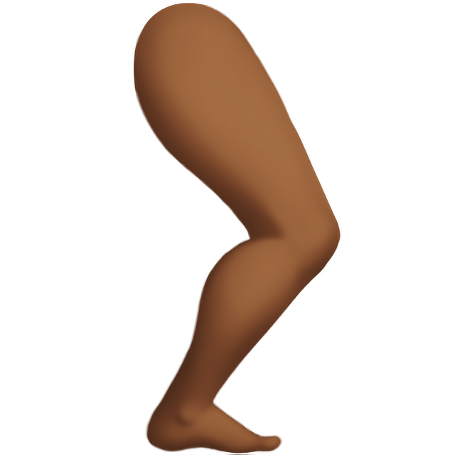Leg: Medium-Dark Skin Tone