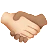 Handshake: Light Skin Tone, Medium Skin Tone