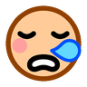 Sleepy Face Emoji 😪 image - SoftBank style