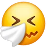 Kichająca Twarz Emoji 🤧 image - Samsung style