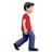 Man Walking Facing Right: Light Skin Tone