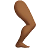 Leg: Medium-Dark Skin Tone Emoji 🦵🏾 image - Apple style