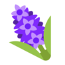 ไฮยาซินธ์ Emoji 🪻 image - Microsoft Classic 2D style