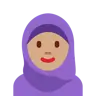 Woman With Headscarf: Medium Skin Tone Emoji 🧕🏽 image - Twitter / X (Twemoji) style