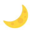 เดือนเสี้ยว Emoji 🌙 image - Microsoft Classic 2D style