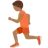 Person Running: Medium-Dark Skin Tone