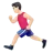 Man Running: Light Skin Tone