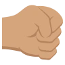 Right-Facing Fist: Medium Skin Tone Emoji 🤜🏽 image - EmojiTwo style