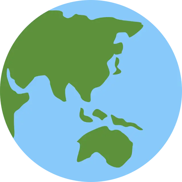 Globe Showing Asia-Australia