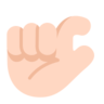 Pinching Hand: Light Skin Tone Emoji 🤏🏻 image - Microsoft Classic 2D style