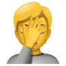 페이스 팜 Emoji 🤦 image - Huawei Harmony OS style