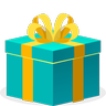Emoji Becsomagolt ajándék 🎁 image - Skype style
