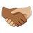 Handshake: Medium-Dark Skin Tone, Medium-Light Skin Tone