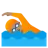 Person Swimming: Medium Skin Tone