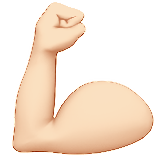 Flexed Biceps: Light Skin Tone