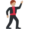 Man Dancing: Medium Skin Tone Emoji 🕺🏽 image - Twitter / X (Twemoji) style