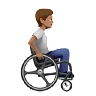 Person In Manual Wheelchair Facing Right: Medium Skin Tone Emoji 🧑🏽‍🦽‍➡️ image - Apple style