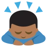 Person Bowing: Medium-Dark Skin Tone Emoji 🙇🏾 image - EmojiTwo style