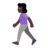 Woman Walking: Dark Skin Tone