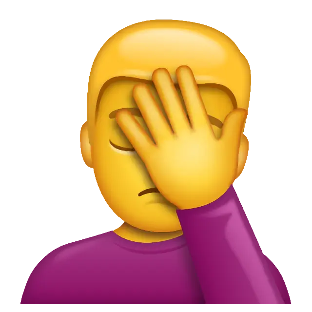 Person Facepalming