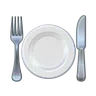Fork And Knife With Plate