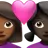 Couple With Heart: Woman, Woman, Medium-Dark Skin Tone, Dark Skin Tone