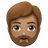 Person: Medium Skin Tone, Beard