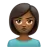 Person Pouting: Medium-Dark Skin Tone