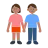 Woman And Man Holding Hands: Medium Skin Tone