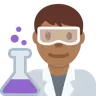 Man Scientist: Medium-Dark Skin Tone Emoji 👨🏾‍🔬 image - Twitter / X (Twemoji) style