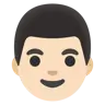 Man: Light Skin Tone Emoji 👨🏻 image - Google Noto Color style