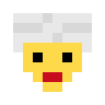 Woman Wearing Turban Emoji 👳‍♀️ image - SerenityOS style