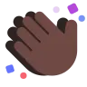 Clapping Hands: Dark Skin Tone Emoji 👏🏿 image - Tossface style