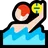 Person Playing Water Polo: Light Skin Tone