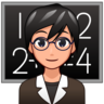 Teacher: Medium-Light Skin Tone Emoji 🧑🏼‍🏫 image - Emojidex style