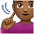 Deaf Man: Medium-Dark Skin Tone