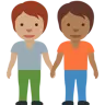 People Holding Hands: Medium Skin Tone, Medium-Dark Skin Tone Emoji 🧑🏽‍🤝‍🧑🏾 image - Twitter / X (Twemoji) style