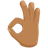 Ok Hand: Medium Skin Tone