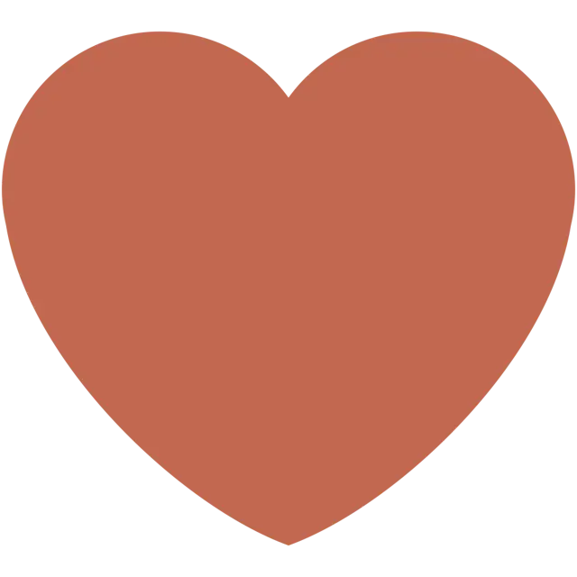 Corazón marrón